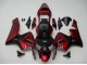 2003-2004 Honda CBR600RR Motorcycle Fairings - Red Matte Black Stripe UK Manufacturers