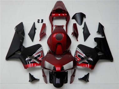 2003-2004 Honda CBR600RR Motorcycle Fairing - Red Silver Glossy Black UK Manufacturers