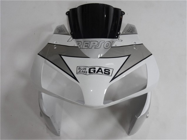 2003-2004 Honda CBR600RR Motorcycle Fairing - White Silver Black Repsol UK Manufacturers