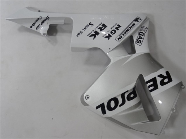 2003-2004 Honda CBR600RR Motorcycle Fairing - White Silver Black Repsol UK Manufacturers