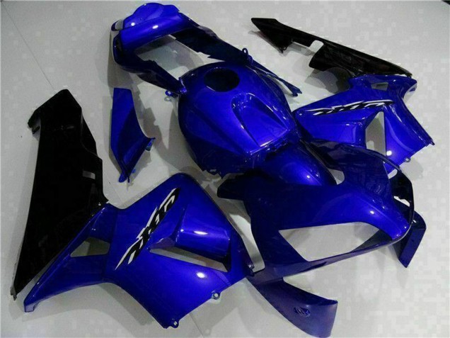 2003-2004 Honda CBR600RR Motorcycle Fairing Kits - Blue Glossy Black UK Manufacturers