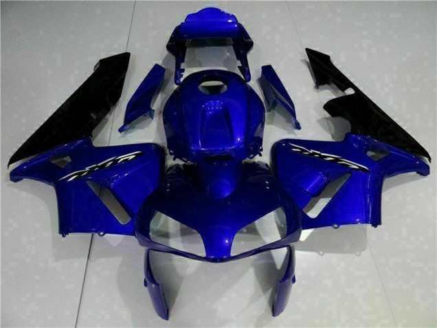 2003-2004 Honda CBR600RR Motorcycle Fairing Kits - Blue Glossy Black UK Manufacturers