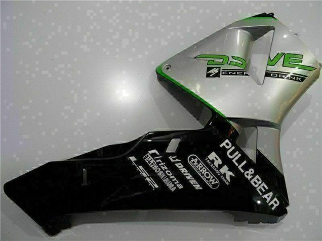 2003-2004 Honda CBR600RR Motorcycle Fairing - Silver Green Glossy Black UK Manufacturers