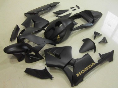 2003-2004 Honda CBR600RR Motorcycle Fairings - Matte Black Gold Decal UK Manufacturers