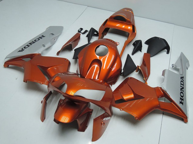 2003-2004 Honda CBR600RR Motorcycle Fairings - Silver Orange UK Manufacturers