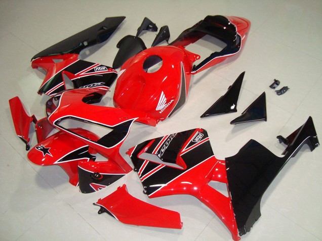 2003-2004 Honda CBR600RR Motorbike Fairings - Red Glossy Black UK Manufacturers