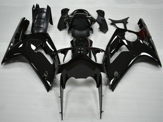 2003-2004 Kawasaki ZX6R Motorcycle Fairing - Glossy Black UK Manufacturers