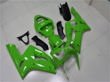 2003-2004 Kawasaki ZX6R Motorcycle Fairing - Green UK Manufacturers