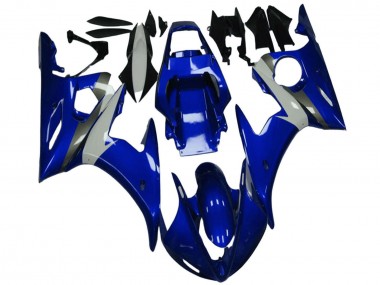 2003-2004 Yamaha YZF R6 Motorcycle Fairing - Blue White UK Manufacturers