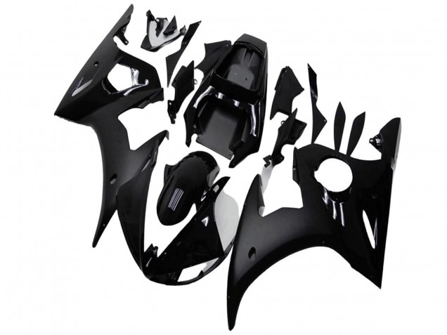 2003-2004 Yamaha YZF R6 Motorcycle Fairings - Glossy Black Matte Black UK Manufacturers