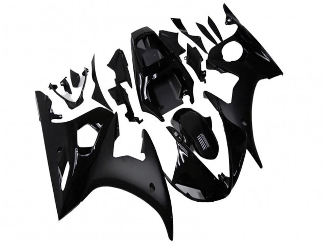 2003-2004 Yamaha YZF R6 Motorcycle Fairings - Glossy Black Matte Black UK Manufacturers