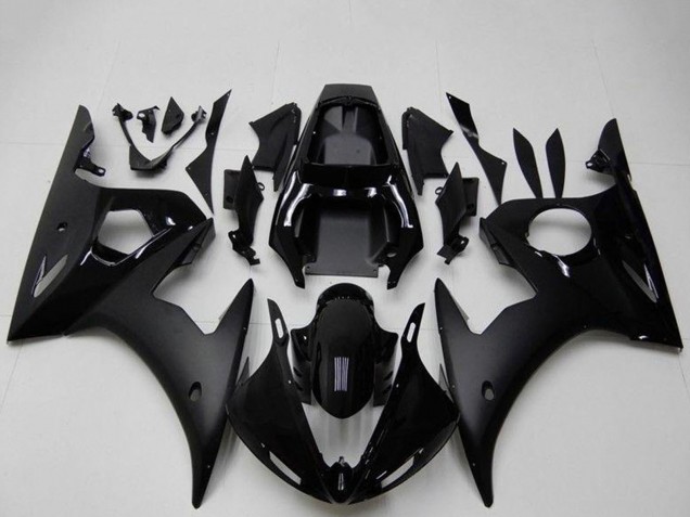 2003-2004 Yamaha YZF R6 Motorcycle Fairings - Glossy Black Matte Black UK Manufacturers