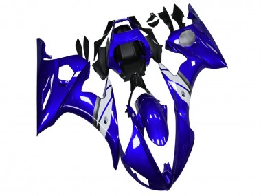 2003-2004 Yamaha YZF R6 Motorcycle Fairings - Blue White UK Manufacturers