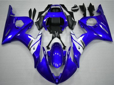 2003-2004 Yamaha YZF R6 Motorcycle Fairings - Blue White UK Manufacturers