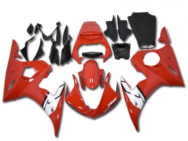 2003-2004 Yamaha YZF R6 Motorcycle Fairings - Red White UK Manufacturers