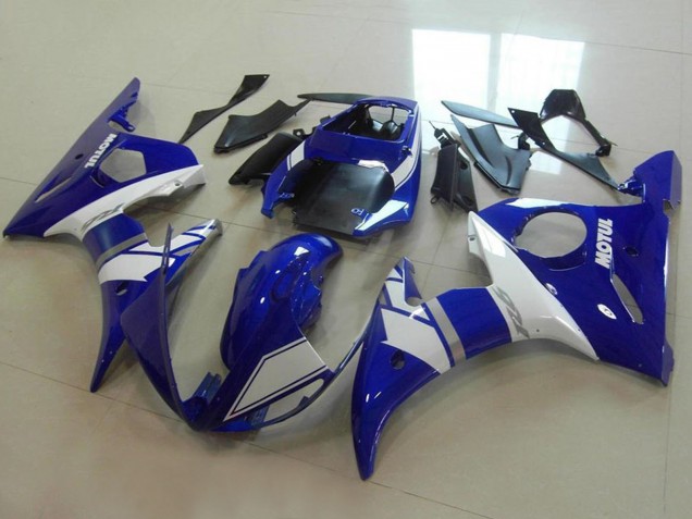 2003-2004 Yamaha YZF R6 Motorcycle Fairings - Blue White Silver UK Manufacturers