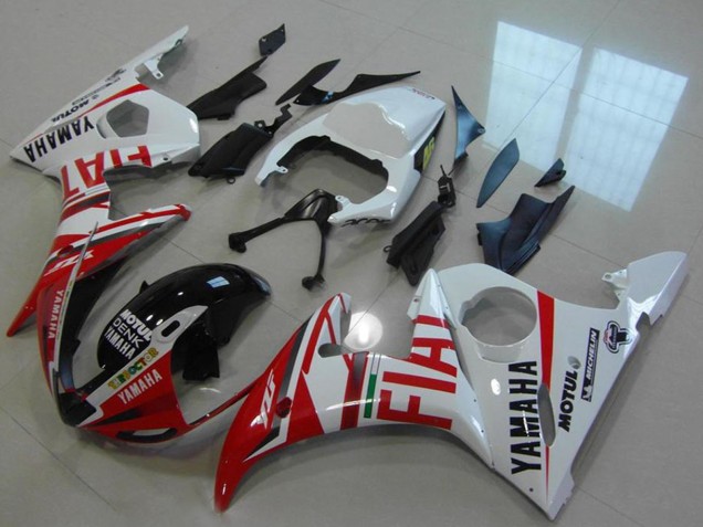2003-2004 Yamaha YZF R6 Motorcycle Fairings - White Red Fiat Michelin Motul UK Manufacturers