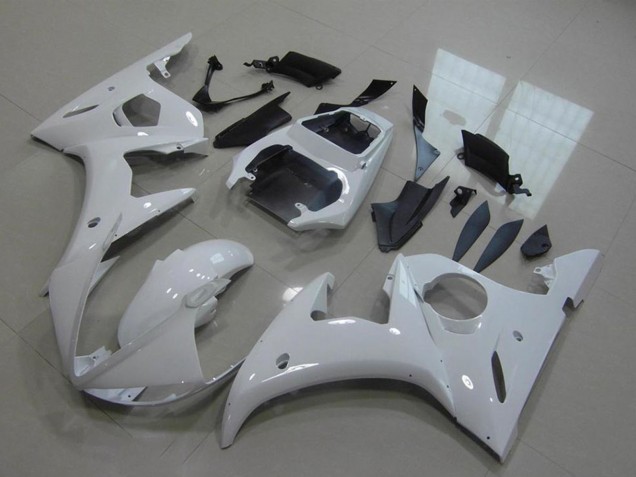 2003-2004 Yamaha YZF R6 Motorcycle Fairings - Glossy White UK Manufacturers