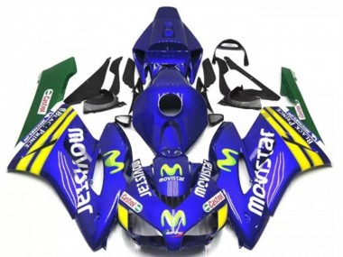 2004-2005 Honda CBR1000RR Motorcycle Fairings - Blue Yellow Green MoviStar Red Castrol UK Manufacturers