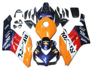 2004-2005 Honda CBR1000RR Motorcycle Fairings - Orange Red White Blue Repsol UK Manufacturers