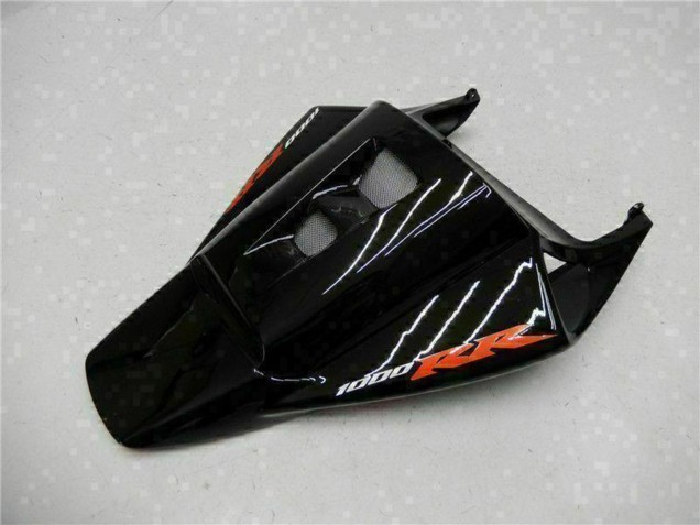 2004-2005 Honda CBR1000RR Motorcycle Fairings - Glossy Black Red Flame UK Manufacturers