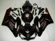 2004-2005 Honda CBR1000RR Motorcycle Fairings - Glossy Black Red Flame UK Manufacturers