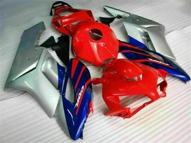2004-2005 Honda CBR1000RR Motorcycle Fairings - Silver Red Blue Black Stripe UK Manufacturers