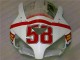 2004-2005 Honda CBR1000RR Motorcycle Fairings - White Red Yellow San Carlo 58 UK Manufacturers