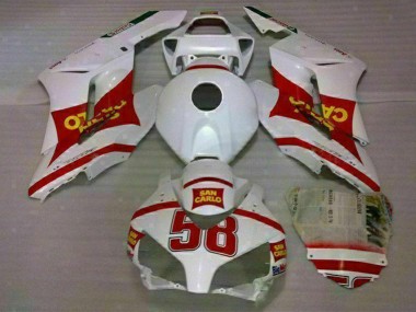 2004-2005 Honda CBR1000RR Motorcycle Fairings - White Red Yellow San Carlo 58 UK Manufacturers