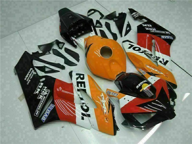 2004-2005 Honda CBR1000RR Motorcycle Fairings - Orange White Red Black Repsol UK Manufacturers