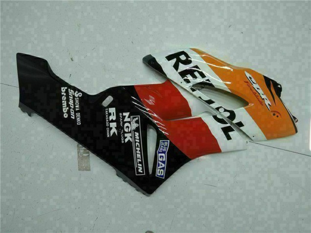 2004-2005 Honda CBR1000RR Motorcycle Fairings - Orange White Red Black Repsol UK Manufacturers