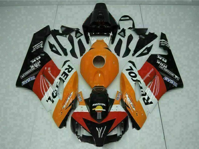 2004-2005 Honda CBR1000RR Motorcycle Fairings - Orange White Red Black Repsol UK Manufacturers