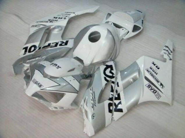 2004-2005 Honda CBR1000RR Motorcycle Fairing - White Silver Black Repsol UK Manufacturers