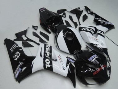 2004-2005 Honda CBR1000RR Motorcycle Fairings - White Glossy Black Repsol UK Manufacturers