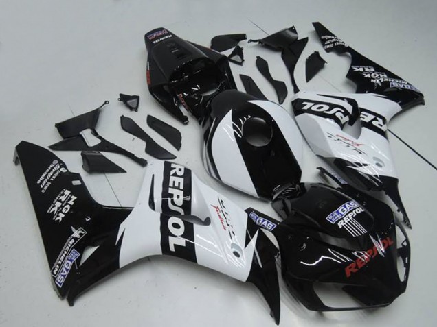 2004-2005 Honda CBR1000RR Motorcycle Fairings - White Glossy Black Repsol UK Manufacturers
