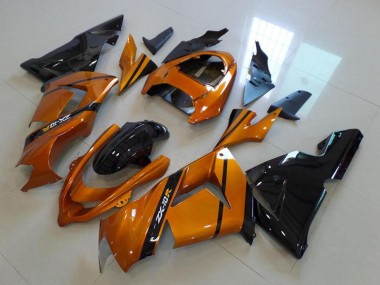 2004-2005 Kawasaki ZX10R Motorcycle Fairings - Gold Black UK Manufacturers