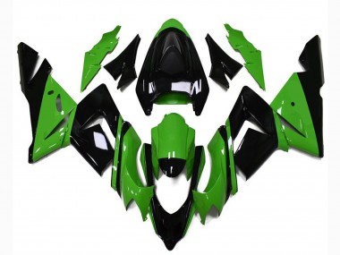2004-2005 Kawasaki ZX10R Motorcycle Fairings - Glossy Black Green UK Manufacturers