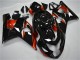 2004-2005 Suzuki GSXR 600/750 Motorcycle Fairings - Glossy Black Red Stripe UK Manufacturers