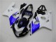 2004-2005 Suzuki GSXR 600/750 Bike Fairings - White Blue Black UK Manufacturers