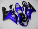 2004-2005 Suzuki GSXR 600/750 Motorcycle Fairings - Blue Glossy Black UK Manufacturers