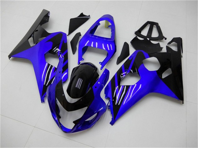 2004-2005 Suzuki GSXR 600/750 Motorcycle Fairings - Blue Glossy Black UK Manufacturers