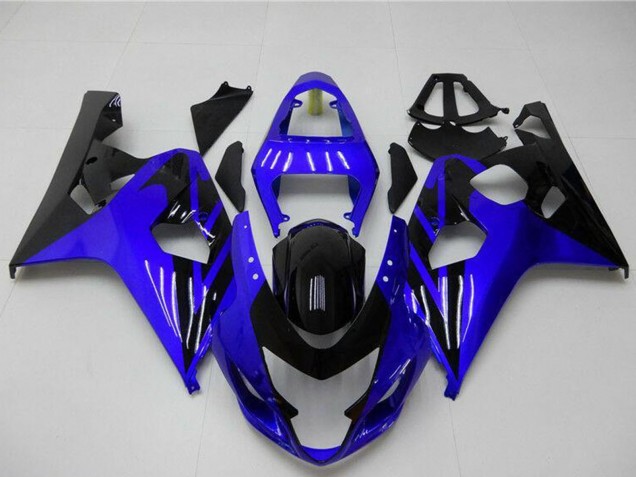 2004-2005 Suzuki GSXR 600/750 Motorcycle Fairings - Blue Glossy Black UK Manufacturers