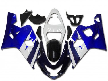 2004-2005 Suzuki GSXR 600/750 Motorcycle Fairing Kits - White Blue Black UK Manufacturers