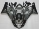 2004-2005 Suzuki GSXR 600/750 Motorcycle Fairings - Grey Black Flame UK Manufacturers