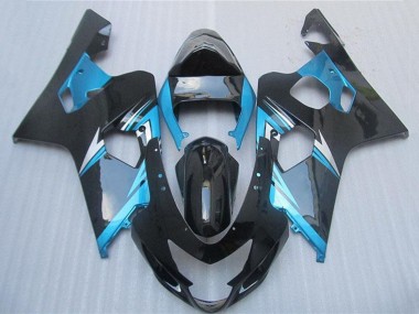 2004-2005 Suzuki GSXR 600/750 Motorcycle Fairings - Blue White Black UK Manufacturers
