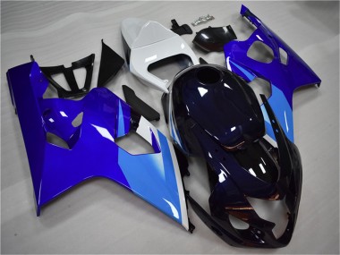 2004-2005 Suzuki GSXR 600/750 Motorcycle Fairing - White Blue Black UK Manufacturers