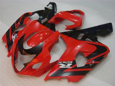 2004-2005 Suzuki GSXR 600/750 Motorcycle Fairings - Red Black UK Manufacturers