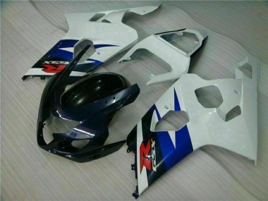 2004-2005 Suzuki GSXR 600/750 Motorcycle Fairings - White Blue Glossy Black Red UK Manufacturers