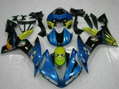 2004-2006 Yamaha YZF R1 Motorcycle Fairings - Blue Yellow Shark UK Manufacturers