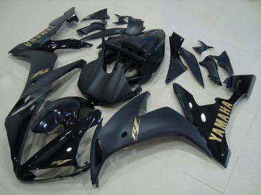 2004-2006 Yamaha YZF R1 Motorcycle Fairings - Glossy Black Matte Black Gold UK Manufacturers